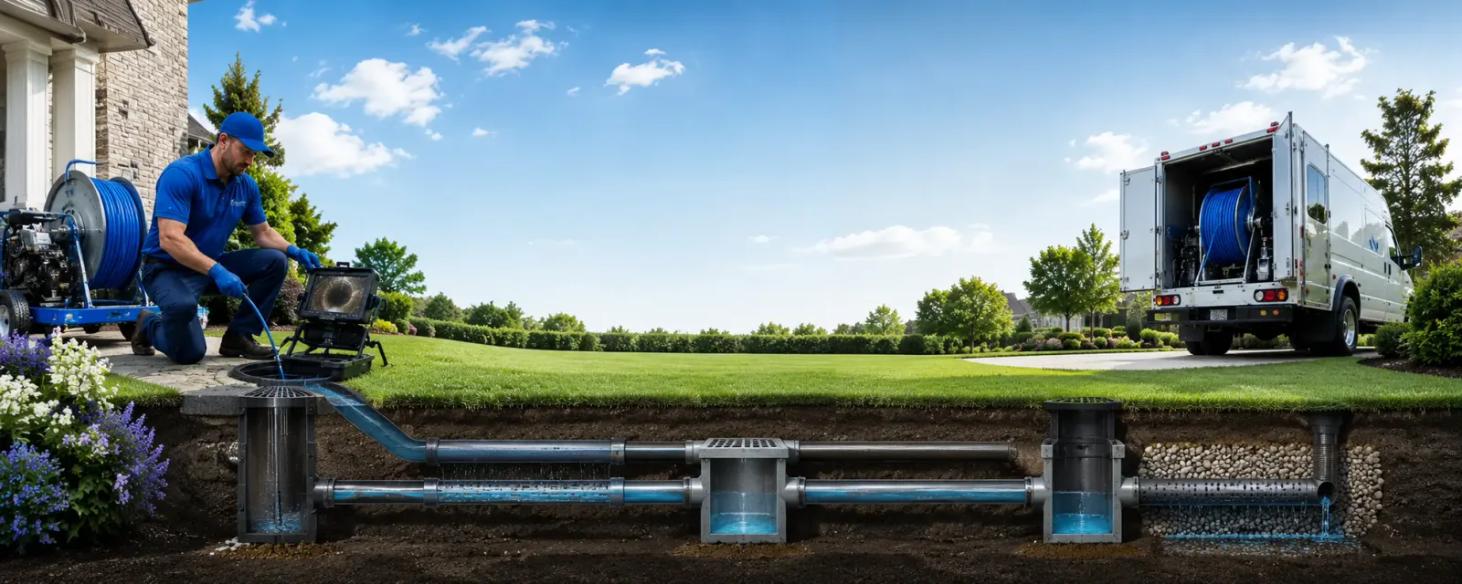 Outdoor drain cleaning information for Roaring Branch, PA